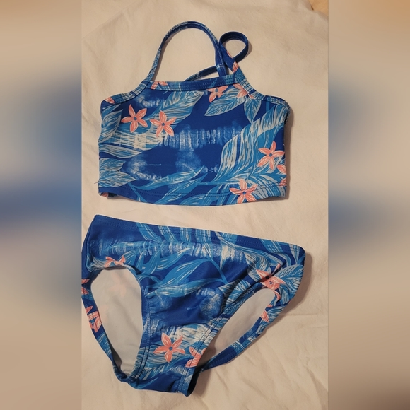 Infant 2-Piece Floral Swimsuit size 12 M by Carters - Picture 1 of 8